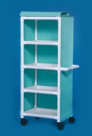 IPU – Utility Cart 20 X 31 X 66 Inch 26 X 20 Inch Shelves, 14.5 Inch Spacing – KDMPC400
