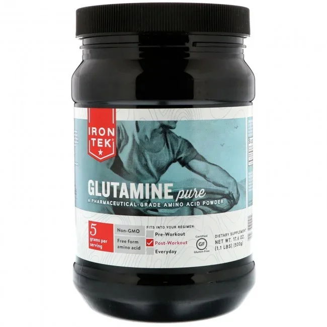 Iron Tek Essential Glutamine Monohydrate Powder 1.1 lbs