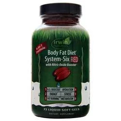 Irwin Naturals Body Fat Diet System-Six Red 72 sgels