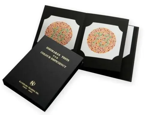 Ishihara – Eye Chart 14 Plate Measurement Color Blind Test – CT0ZZISH14