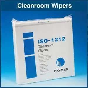 Iso-Med – Cleanroom Wipe ISO Class 5 White NonSterile Cellulose / Polyester 12 X 12 Inch Disposable – ISO-1212