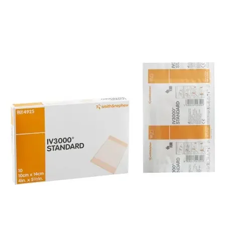 IV3000 – Catheter Securement Dressing Film 4 X 5 Inch Sterile – 4925
