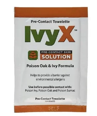 IvyX Pre-Contact – Itch Relief Towelette 25 per Box Individual Packet – 83640