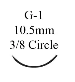 J & J Healthcare Systems – Suture with Needle Absorbable Uncoated Undyed Suture Chromic Gut Size 6 – 0 18 Inch Suture 1-Needle 10.5 mm Length 3/8 Circle Reverse Cutting Needle – 796G