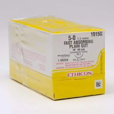 J & J Healthcare Systems – Suture without Needle Plain Gut Absorbable Size 3 – 0 54 Inch Suture – S102H