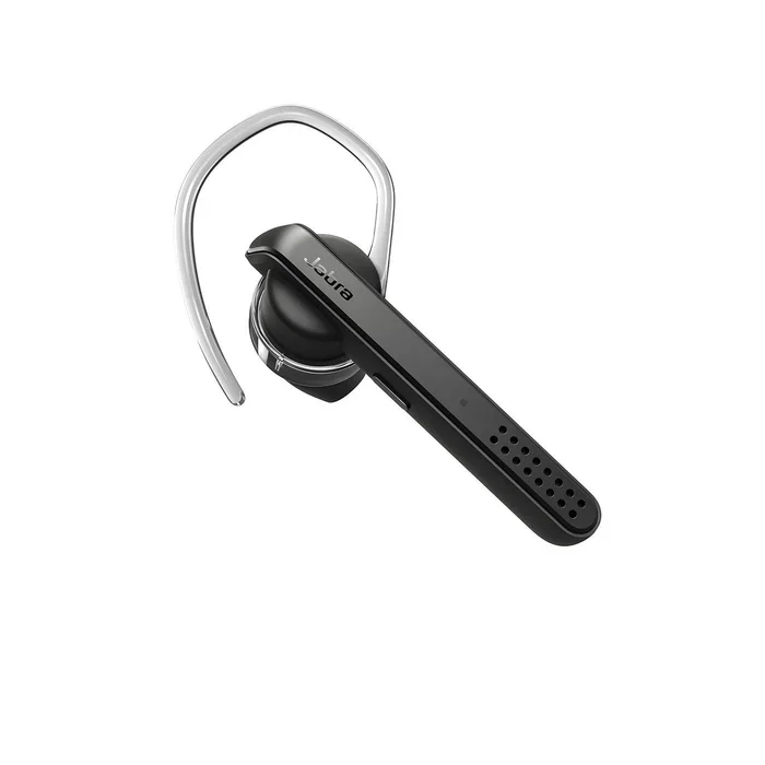 Jabra Talk 45 Black Bluetooth Headset for High Definition Hands-Free Calls with Dual Mic Noise Cancellation, 1-Touch Voice Activation and Streaming Multimedia (Renewed)