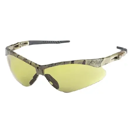 Jackson Safety Nemesis – Safety Glasses Anti-fog Coating Amber Tint Polycarbonate Lens Camouflage Frame Over Ear One Size Fits Most – 22610