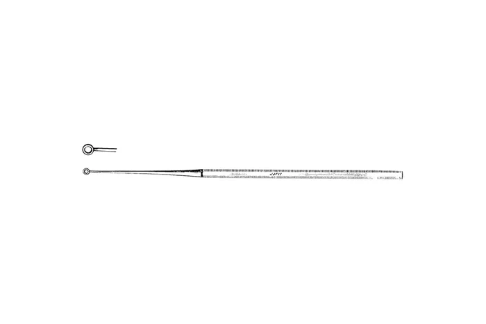 Jarit – Ear Curette Buck 5-3/4 Inch Length Octagonal Handle Size 0 Tip Straight Blunt Tip – 380181