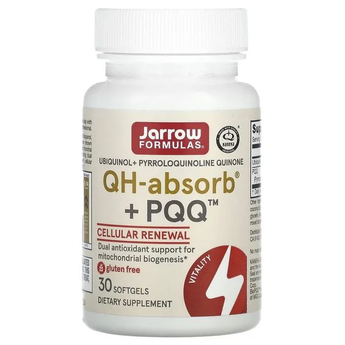 Jarrow Formulas, QH + PQQ (ubiquinol + pyrroloquinoline quinone), 30 Softgels