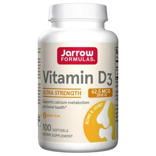 Jarrow Formulas, Vitamin D3, 2500 IU, 100 Softgels