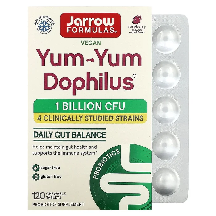 Jarrow Formulas, Yum-Yum Dophilus, Sugar-Free, Natural R, 120 Tablets