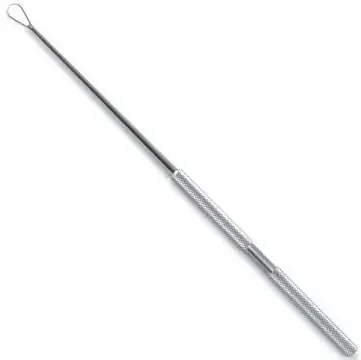 JEDMED – Ear Curette Jedmed Billeau 6-1/4 Inch Length Round Handle Size 3 Tip Flexible Oval Loop Tip – 31-0203