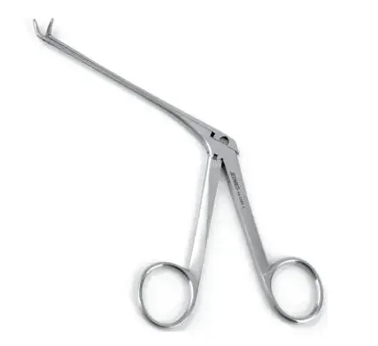JEDMED – Nasal Forceps Weil-Blakesley 190 mm Stainless Steel NonSterile NonLocking Finger Ring Handle Angled Up 45° 3.5 mm Fenestrated Oval Jaws – 54-2984 0