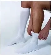 JOBST ActiveWear – Compression Socks Knee High Large Cool White Closed Toe – 110491