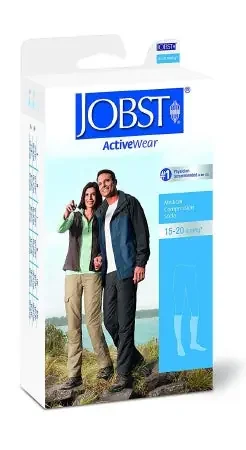JOBST ActiveWear – Compression Socks Knee High X-Large Cool White Closed Toe – 110482