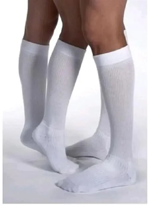 JOBST ActiveWear – Compression Stocking Knee High Medium White Closed Toe – 110052