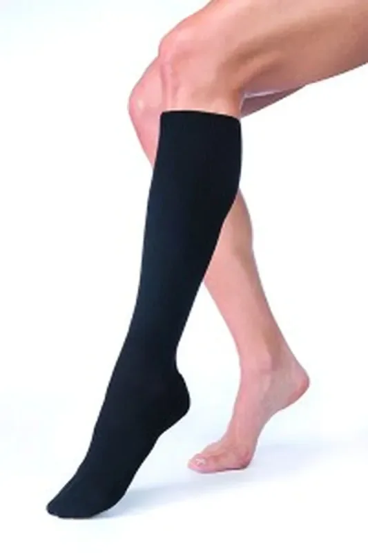 JOBST FarrowHybrid – Compression Socks Knee High Size 1 / Large / Wide Black Closed Toe – 7666418