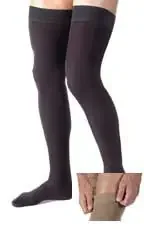 JOBST for Men – Compression Socks Thigh High Large Black Closed Toe – 115414