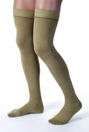 JOBST for Men – Compression Stocking Thigh High Large Khaki Closed Toe – 115406