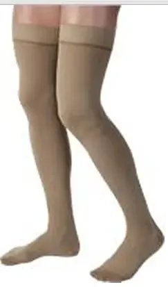 JOBST for Men – Compression Stocking Thigh High Small Khaki Closed Toe – 115400