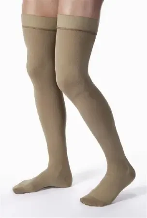 JOBST for Men – Compression Stocking Thigh High X-Large Khaki Closed Toe – 115407