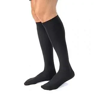 JOBST for Men Casual – Compression Socks Knee High X-Large / Full Calf Black Closed Toe – 113103