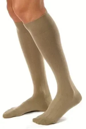 JOBST for Men Casual – Compression Socks Knee High X-Large Khaki Closed Toe – 113111