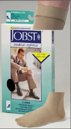 JOBST for Men Classic – Compression Socks Knee High Small Navy Closed Toe – 110336
