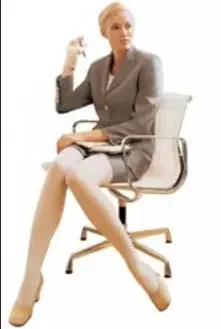 JOBST Opaque – Compression Stocking Thigh High Small Honey Open Toe – 115472