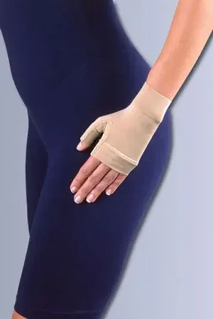 Jobst Ready-to-Wear – Compression Gloves Fingerless Large Over-the-Wrist Length Ambidextrous Stretch Fabric – 101327