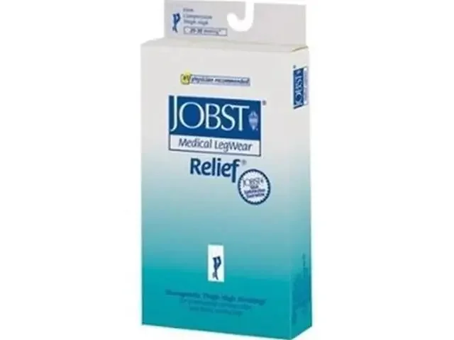 JOBST Relief – Compression Stocking Knee High Large / Petite Beige Open Toe – 114030