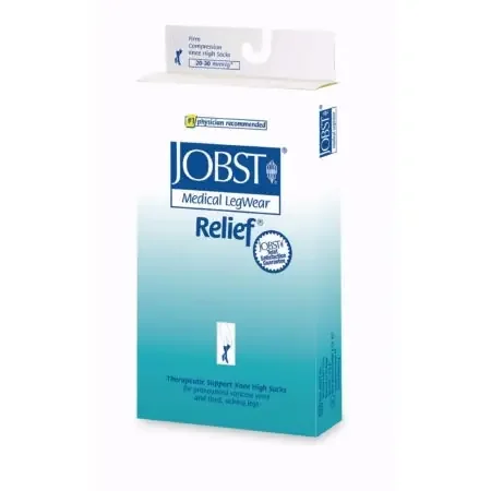 JOBST Relief – Compression Stocking Knee High X-Large Beige Open Toe – 55990104