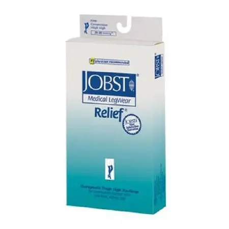 JOBST Relief – Compression Stocking Thigh High Small Beige Closed Toe – 56691601