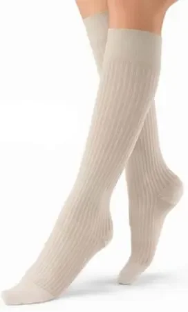 JOBST soSoft – Compression Socks Knee High / Ribbed Medium Sand Closed Toe – 120250