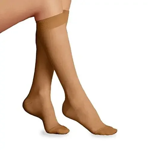 JOBST Ultrasheer – Compression Stocking Knee High X-Large / Full Calf Natural / Silky Beige Closed Toe – 119012