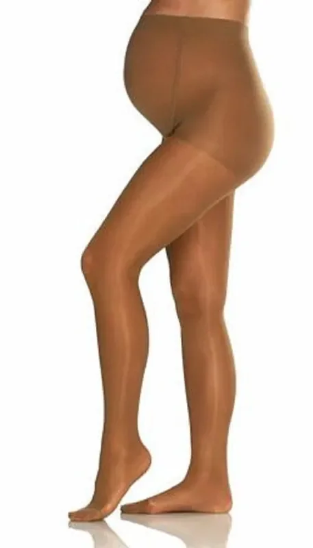 JOBST Ultrasheer – Maternity Compression Pantyhose Waist High Medium Silky Beige Closed Toe – 117254