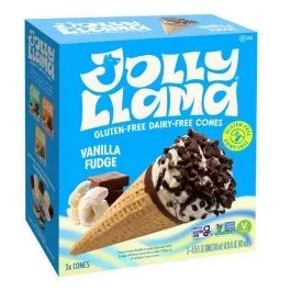 Jolly Llama Vanilla Fudge Cone Non Dairy-14.25 oz
