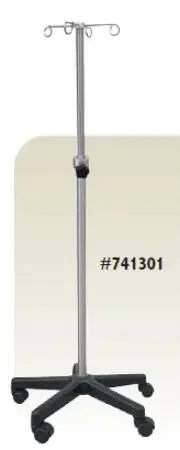 Jr. Heavy Weight – IV Infusion Stand Ram Horn Hook 4-Hook 5 Legs, 22-1/2 Inch Base Diameter – 741301