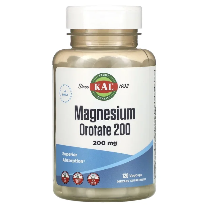 Kal, Magnesium Orotate 200 mg, 120 Vegetarian Capsules