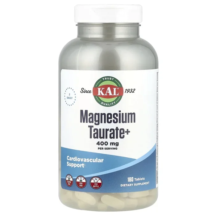 Kal, Magnesium Taurate+, 180 Tablets