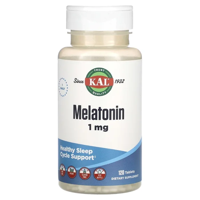 Kal, Melatonin, 1 mg, 120 Tablets