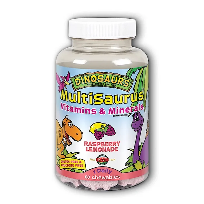 Kal, MultiSaurusRasp Lemonade, 60 Chewables