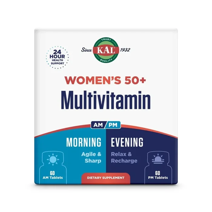 Kal MultiVitamin AM/PM Womens 50+ 2×60 Capsule