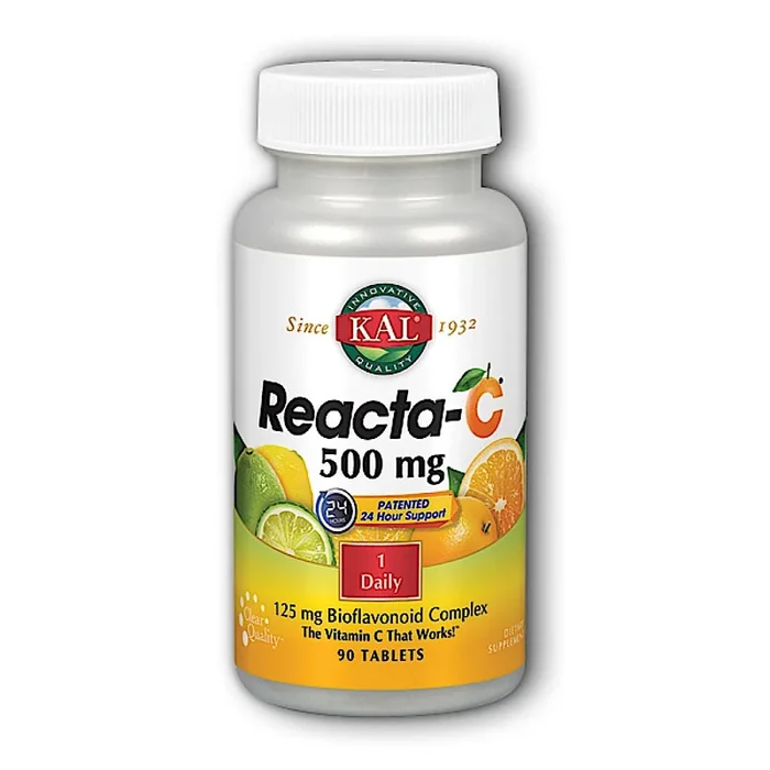 Kal, Reacta-C w/Bioflavonoids 500mg, 90 Tablets