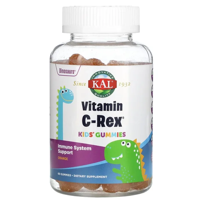 Kal, Vitamin C-Rex Gummy, Peach Mango, 60 Gummies