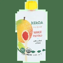 Kekoa Mango Paprika Organic Baby Food Pouch-3.5 oz