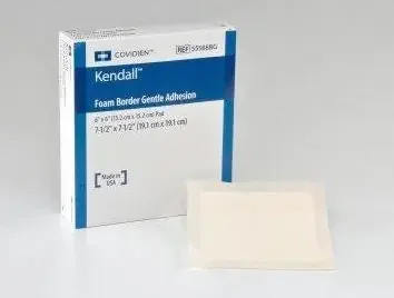 Kendall – Foam Dressing 7-1/2 X 7-1/2 Inch Sacral Adhesive with Border Sterile – 55577BG