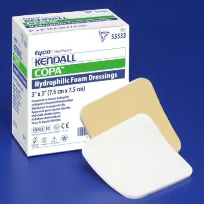Kendall – Foam Dressing 8 X 8 Inch Square Adhesive with Border Sterile – 55588B