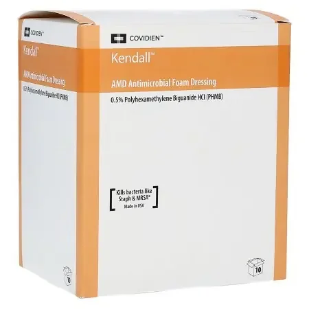 Kendall AMD – Antimicrobial Foam Dressing 5-1/2 X 5-1/2 Inch Square Adhesive with Border Sterile – 55566BAMDG