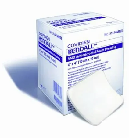 Kendall AMD – PHMB Impregnated Dressing 3-1/2 X 3 Inch Foam PHMB (Polyhexamethylene Biguanide) Sterile – 55535PAMD